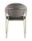 Стул Vita, темно-серый велюр, золотые ножки