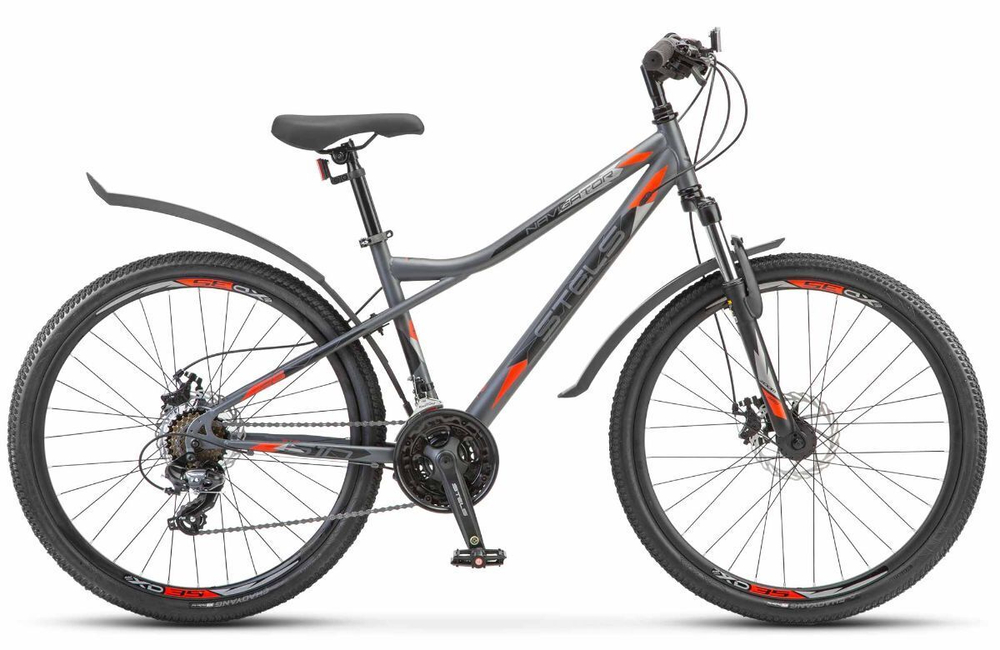 Велосипед 26" Stels Navigator-510 MD р.16" антрацитовый/красный
