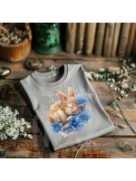 Термонаклейка на одежду, термопринт Кролик