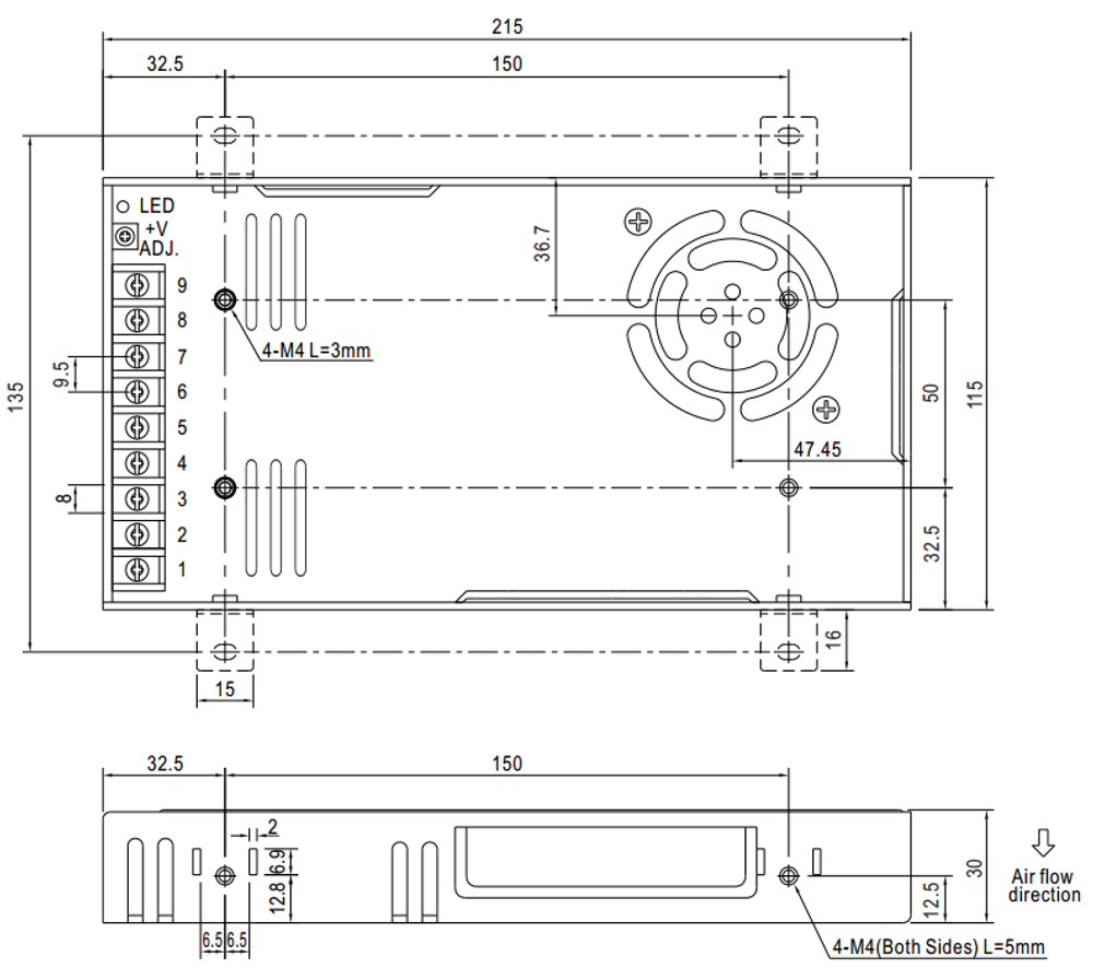 Преобразователь AC-DC сетевой Mean Well RSP-320-15