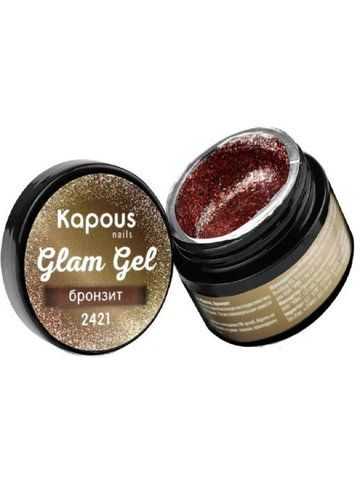 Гель-краска «Glam Gel», бронзит, 5 мл
