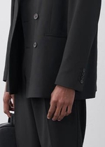 Двубортный оверсайз чёрный