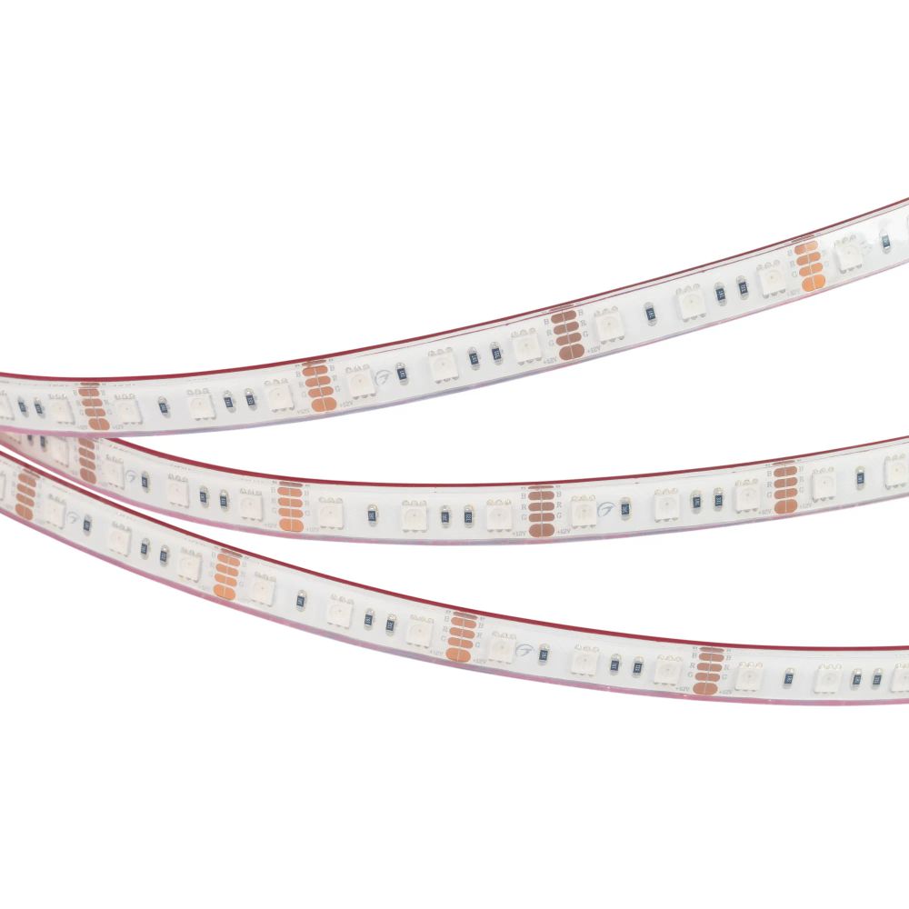 Светодиодная лента герметичная RTW-PFS-B60-13mm 12V RGB (14.4 W/m, IP68, 5060, 5m) (Arlight, -) 033790