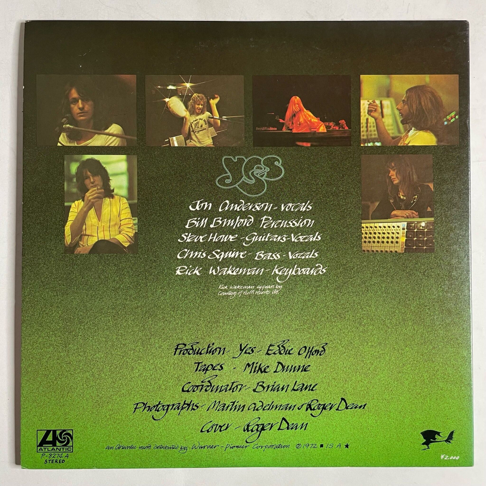 Винтажная виниловая пластинка LP Yes Close To The Edge (Japan 1972) (No Obi) The Solid Time Of Change