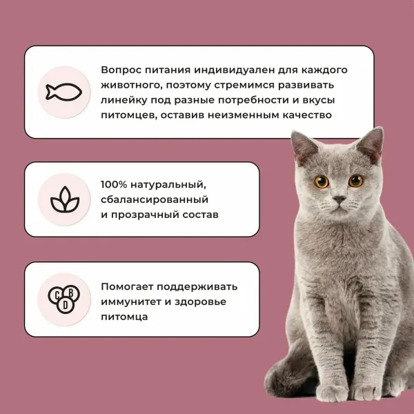 Уценка! Повр.упак. / Сухой корм BOWL WOW для стерилизованных кошек с индейкой и свеклой