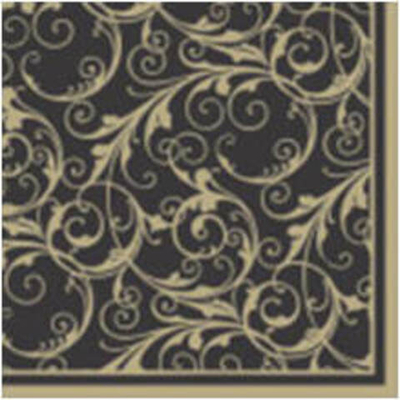 ОЧАРОВАНИЕ НА ЧЕРНОМ  Салфетки  20л Home Collection Classic, 3-х сл *12