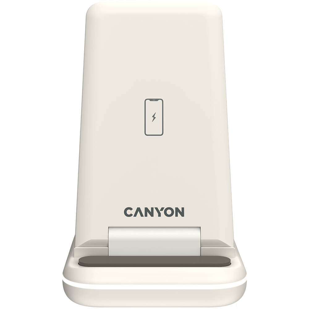 CANYON wireless charger WS-304 15W 3in1 Cosmic Latte