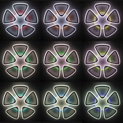 Citilux Мальта Смарт CL234A250E RGB Умная люстра Белая