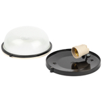 Светильник ЭРА НБП 03-60-001 Акватермо алюминий/стекло IP54 E27 max 60Вт D176 круг черный