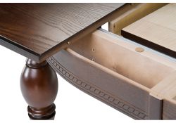 Стол Авилла 150(200)х110х77 орех темный / орех