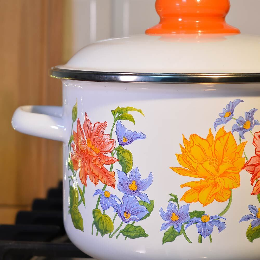 Кастрюля 2л "Цветочная"