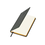 Ежедневник А-5 2026 BRAUBERG Comodo, под кожу, серый, золотой срез 117052