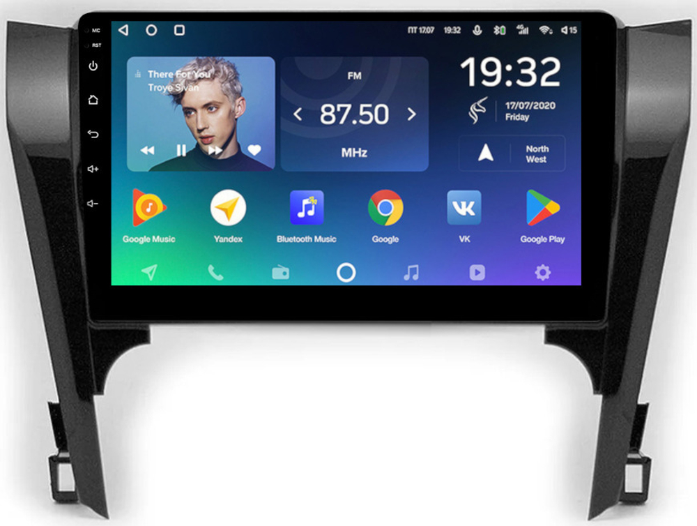 Магнитола Toyota Camry 50 2011-2014 (рамка черная глянцевая 10) - Teyes SPRO+ Android 10, ТОП процессор, 4-64, SIM-слот