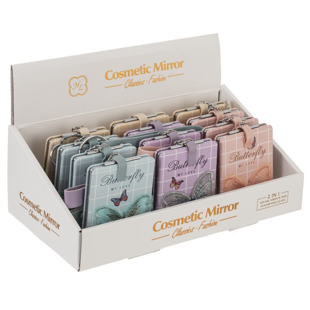 GAEM Зеркало карманное (блок 12шт), L6 W8,5 H1 см, 4в.