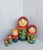 Матрешка "с курочкой" традиция 5мест