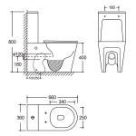 Унитаз напольный MIZEN 3136