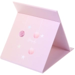 Зеркало косметическое складное «ФОРТУНА БРИ», микс 4 дизайна, мрамор, 17*13,5см