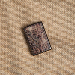 Зажигалка Zippo 49184 Wood Mandala Design, Brown Matte