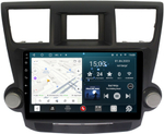 Магнитола для Toyota Highlander 2 2007-2013 XU40 (крутилки декоративные) - Redpower 035 Android 10, ТОП процессор, 6Гб+128Гб, CarPlay, SIM-слот