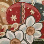 Декоративная гобеленовая салфетка Пасхальная корзина 40х40