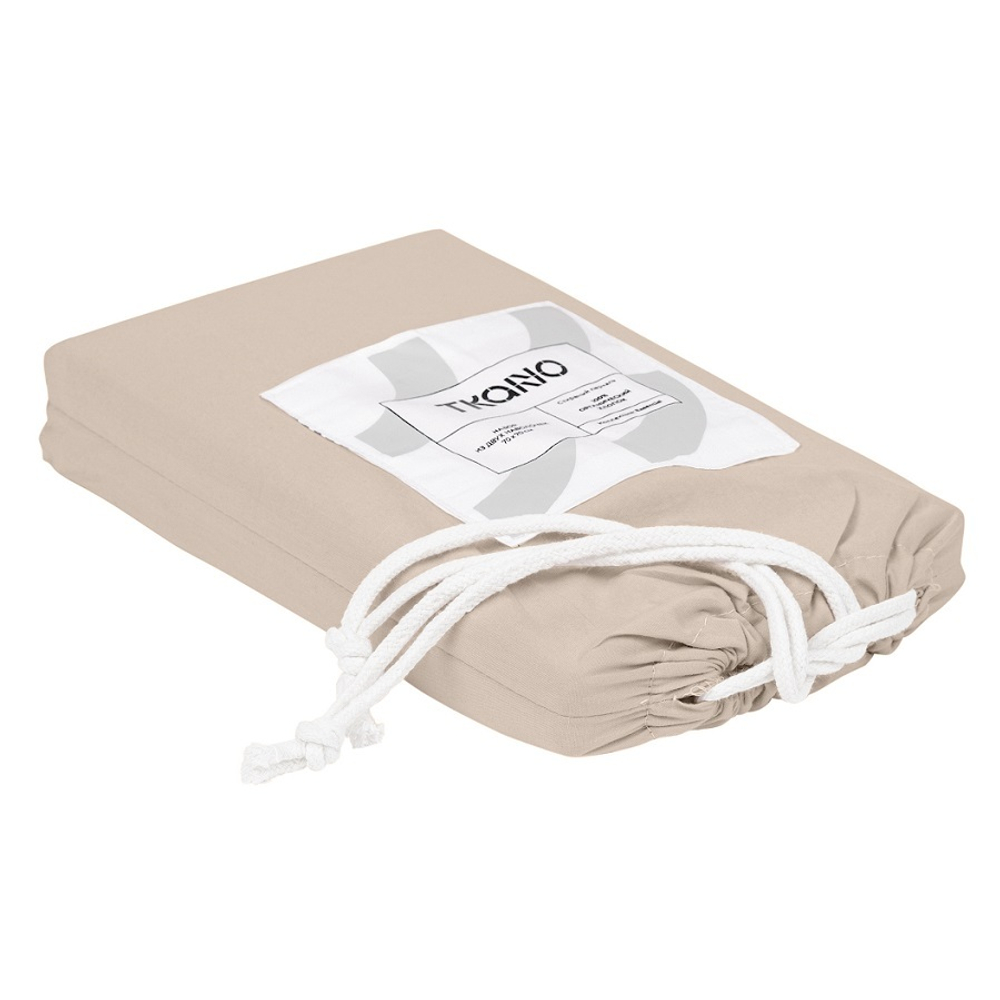 Набор из двух наволочек бежевого цвета из органического стираного хлопка из коллекции essential, 70х70 см