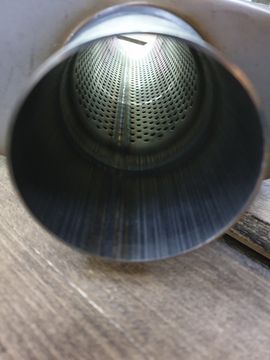 Выхлопная бочка Magnaflow style выходы 63мм, длина 355мм (центр-центр)