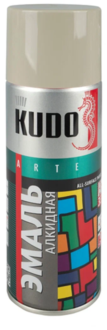 Эмаль алкидная светло-серый KU-1017 (0,52л) KUDO