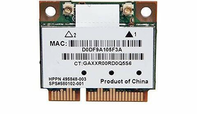 Модем HP 802.11 a/b/g/n Half WiFi wLan Mini Card 495848-001