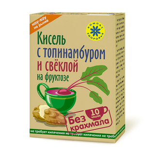 Кисель овсяно-льняной с топинамбуром и свёклой Компас Здоровья, на фруктозе, 150 г