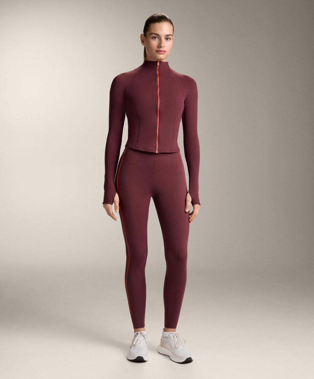 Oysho Легкая и теплая высокотехнологичная куртка, гранатовый