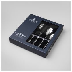НАБОР СТОЛОВЫХ ПРИБОРОВ GLORIA AGNESS 16 ПР., СТАЛЬ 18/10