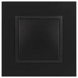 14-1111-05 ЭРА Кнопка, 10АХ-250В, Elegance, антрацит