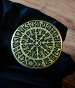 Латунная монета Руны