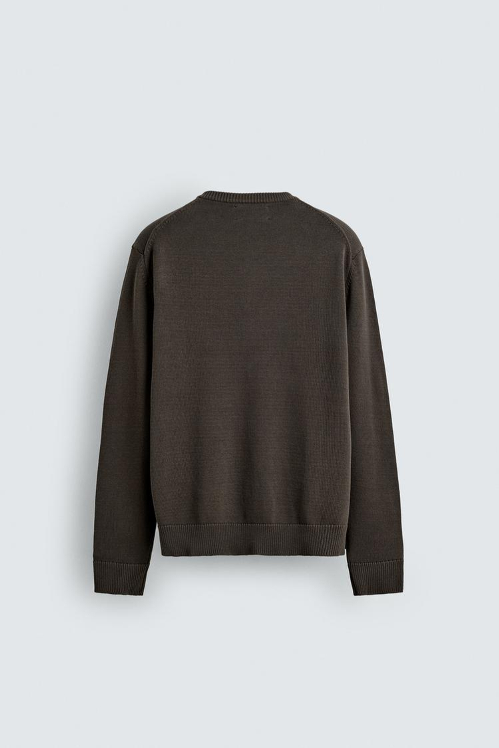 ZARA КАРДИГАН ИЗ ХЛОПКА КЛАССИЧЕСКОГО КРОЯ, КОРИЧНЕВЫЙ