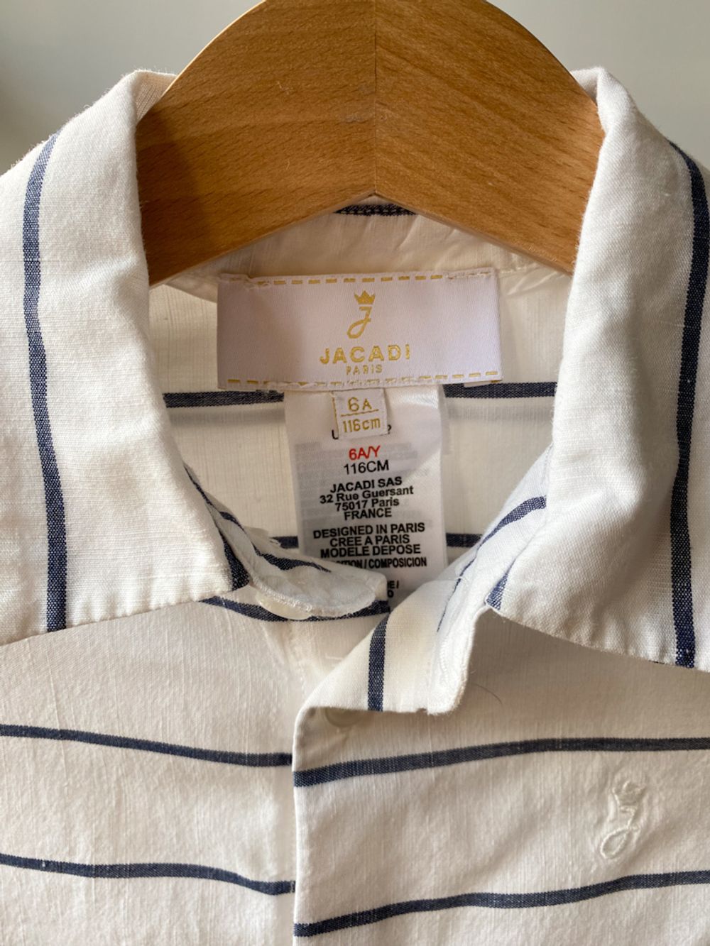 Хлопковая рубашка Jacadi, 116