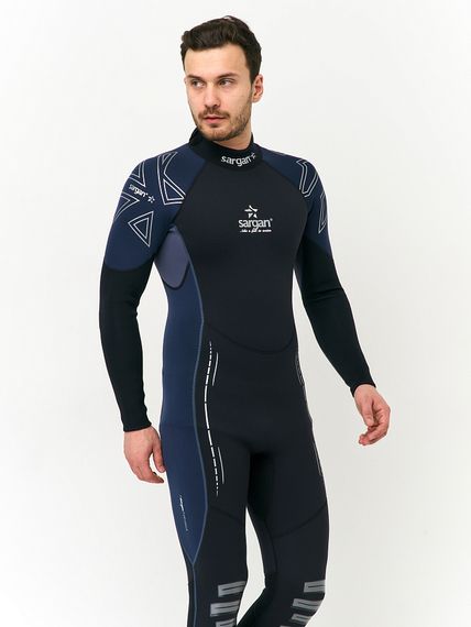Гидрокостюм Sargan Nero 2.0 Long men 2 мм черный/темно-синий