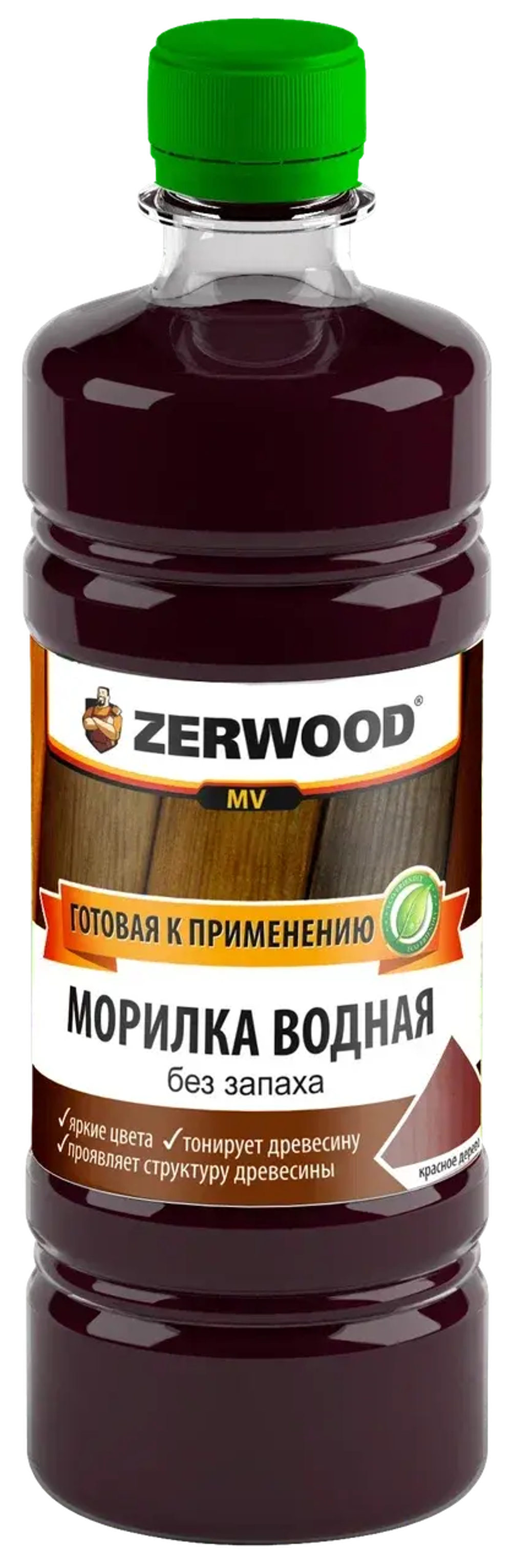 ZERWOOD MV Морилка водная Красное дерево 0,5л (ИжСинтез)