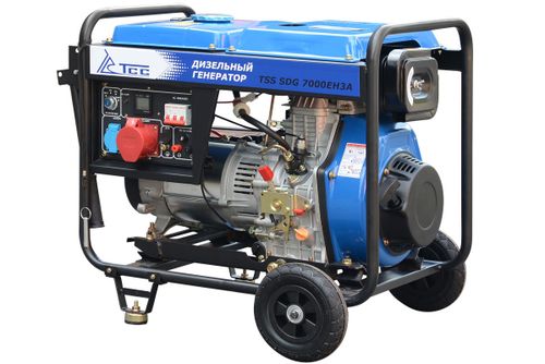 Дизель генератор трехфазный TSS SDG 7000EH3A - [6.5 кВт / 380V] эл. старт