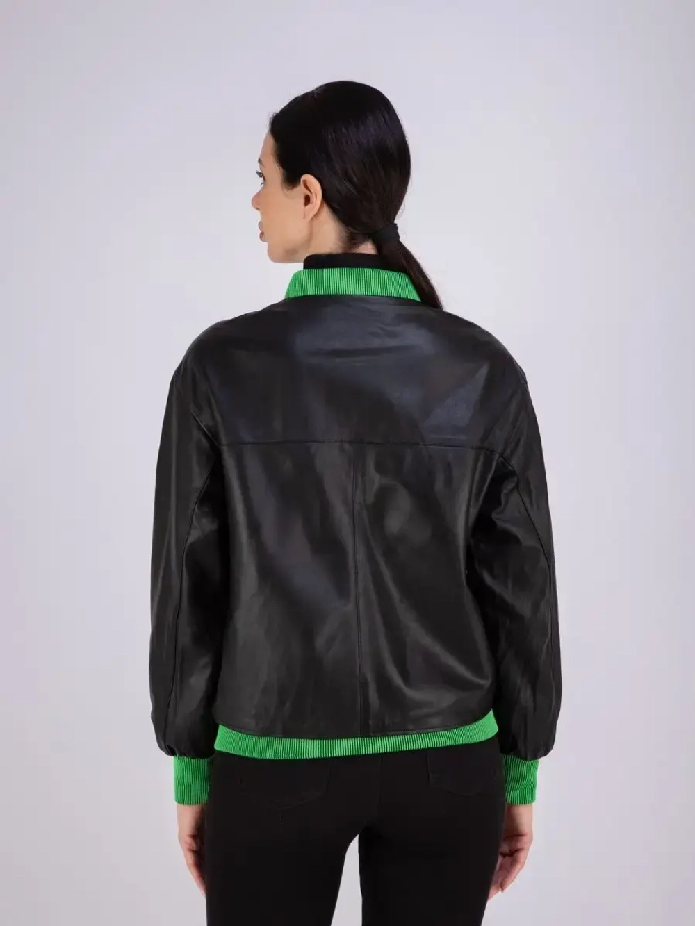 Куртка женская из натуральной кожи оверсайз Турция