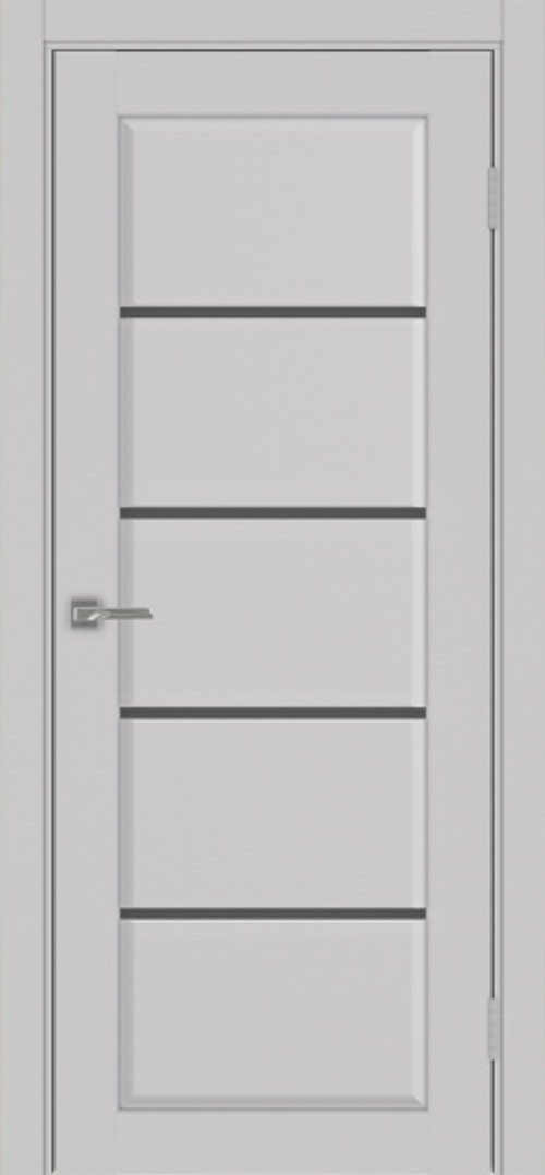 Межкомнатная дверь Optima Porte СИЦИЛИЯ 710.12 "Пепельный" Стекло графит