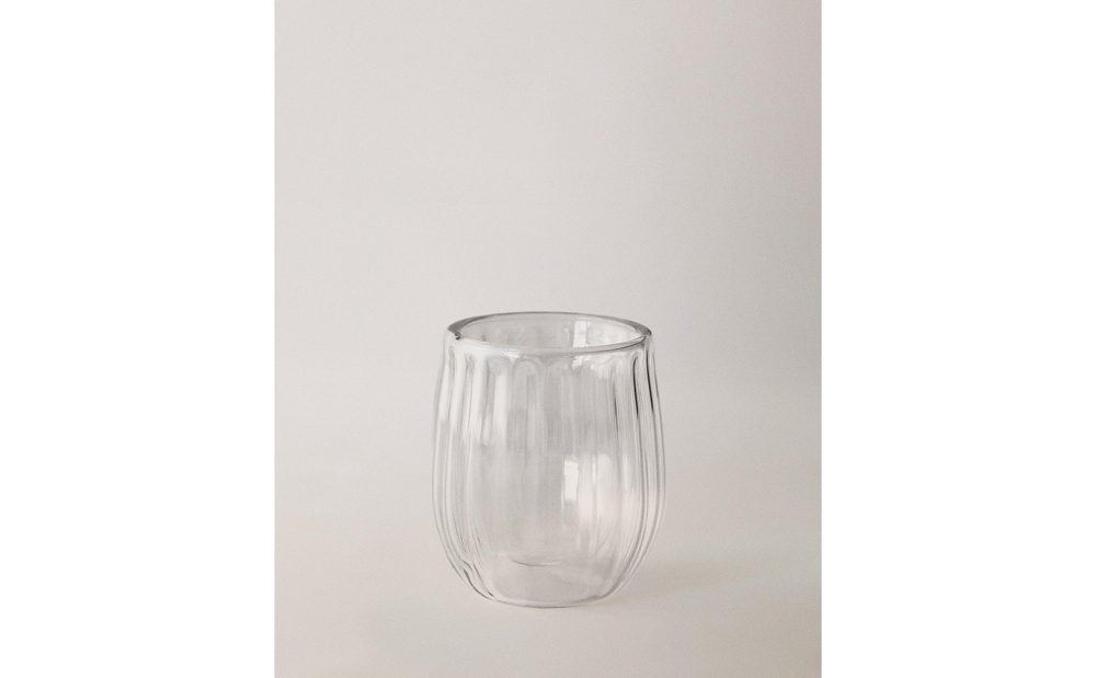 Zara Home стакан из боросиликатного стекла, цвет прозрачный, 6.7 см · 8208/400
