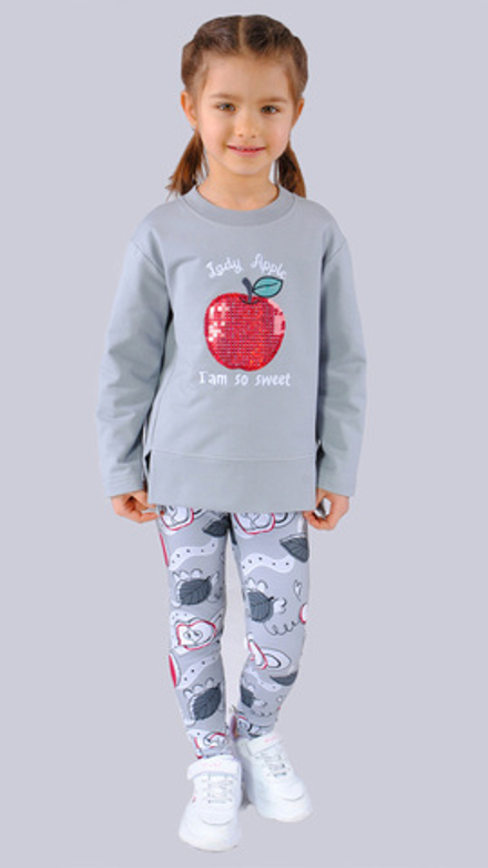 Свитшот трикотажный для девочки 4-8 лет Fleur de Vie