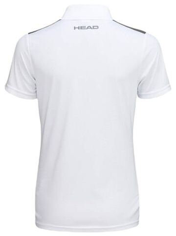 Женское теннисное поло Рубашка-поло Head Club 22 Tech - белый/темно-синий