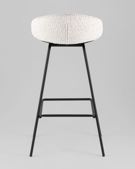 Стул барный Nita букле светло-серый