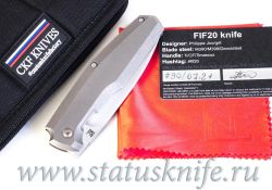 Нож CKF/Philippe Jourget FIF20 Ti 2021 (M390, plain Ti handle)фотография - 1
