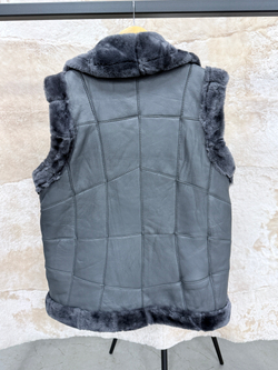 Жилет из натуральной овчины. Косуха, 52 Размер