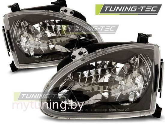 Передние фары Honda CRX DEL SOL black