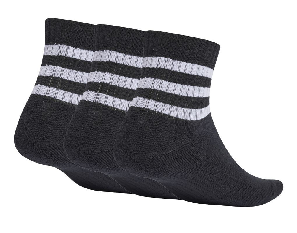 Теннисные носки Adidas 3-Stripes Cushioned Sportswear Low-Cut 3P - Black