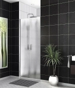 Душевая дверь BelBagno UNO-B-2-90-CH-CR стекло шиншилла/профиль хром