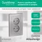 Розетка 2-м СП AtlasDesign 16А IP20 без заземл. в сборе алюм. SE ATN000320